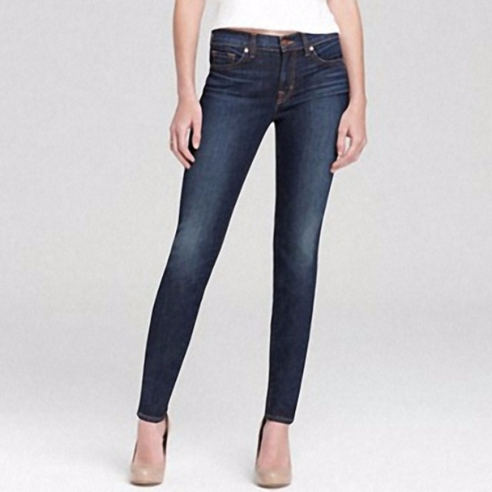 J Brand Mid-Rise Skinny Leg In dark Vintage